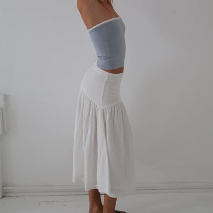 Mia Midi skirt (White)