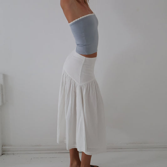 Mia Midi skirt (White)