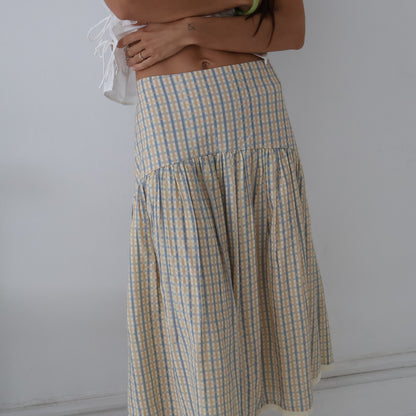 Mia Midi Skirt (Mae Gingham)