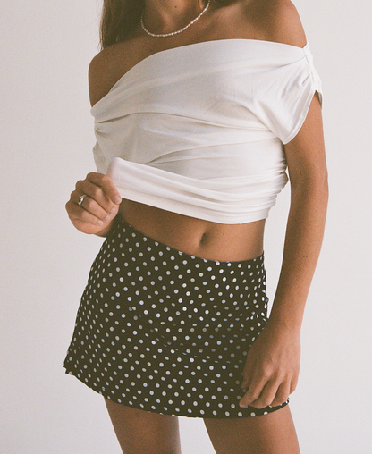 Claire skort (Navy Polka)