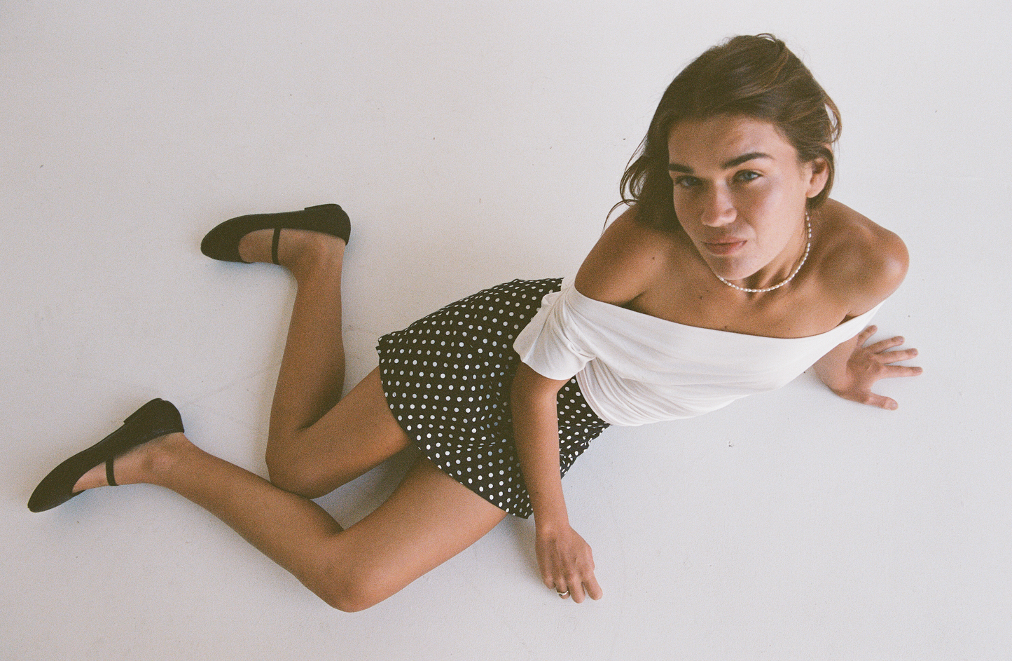 Claire skort (Navy Polka)